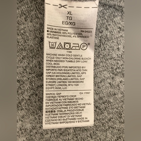 2 Grey Gap Mockneck Sleeveless Sweaters - Picture 11 of 11